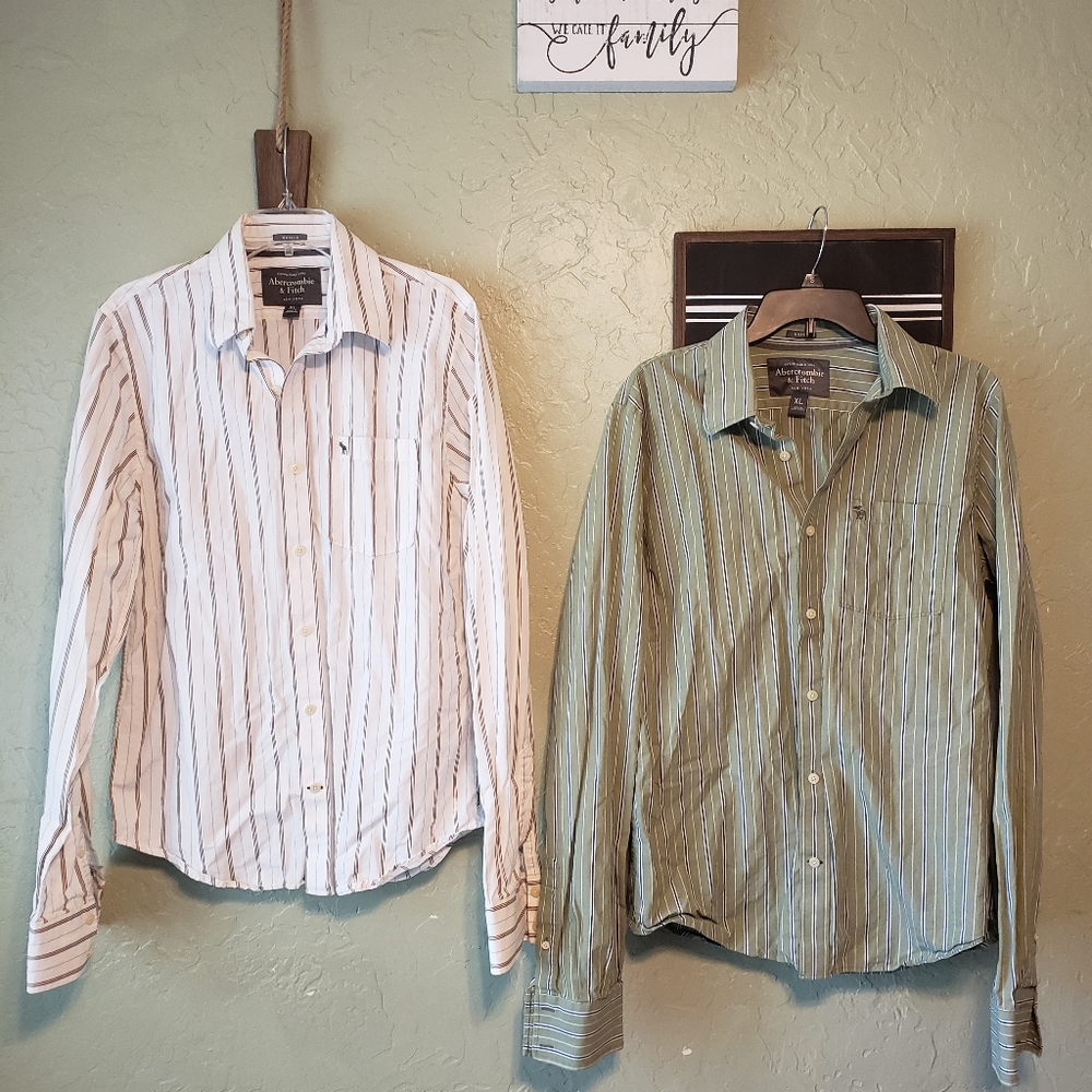 Abercrombie & Fitch Men's long sleeve button up XL